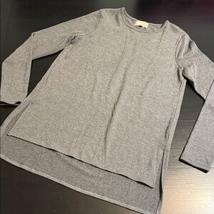 Joan Vass Charcoal Knit Top